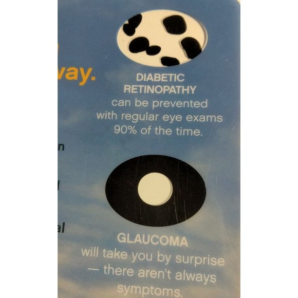 VSP Eye Chart Glaucoma Cataracts Macular Degeneration Diabetic Retinopathy - Picture 3 of 4